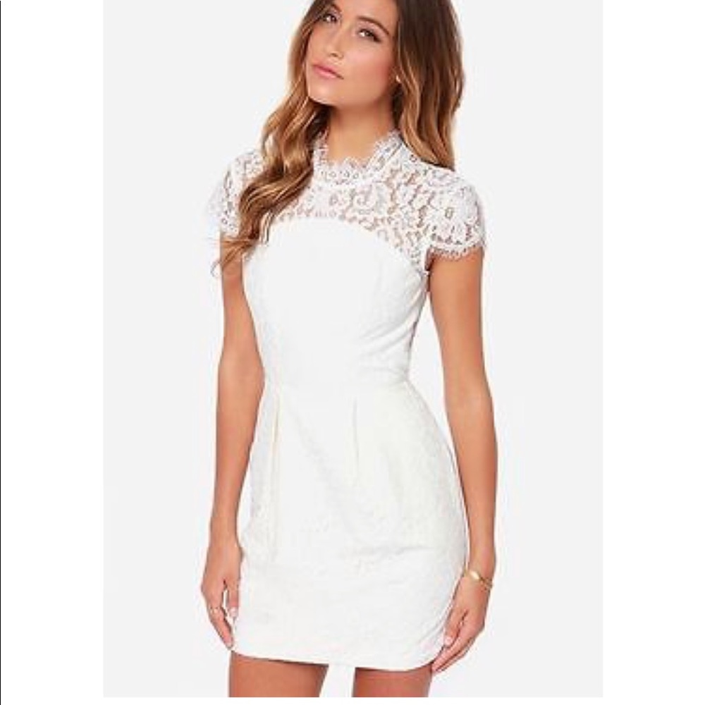 Keepsake White Lace Dress